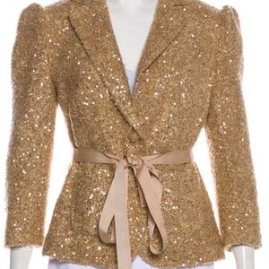 Robbi and Nikki Gold Sequin Women's Jacket